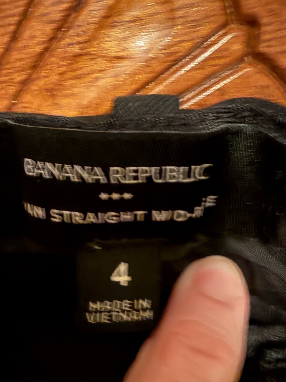 Black Dress Pants - Classic Straight Fit - Picture 2 of 3